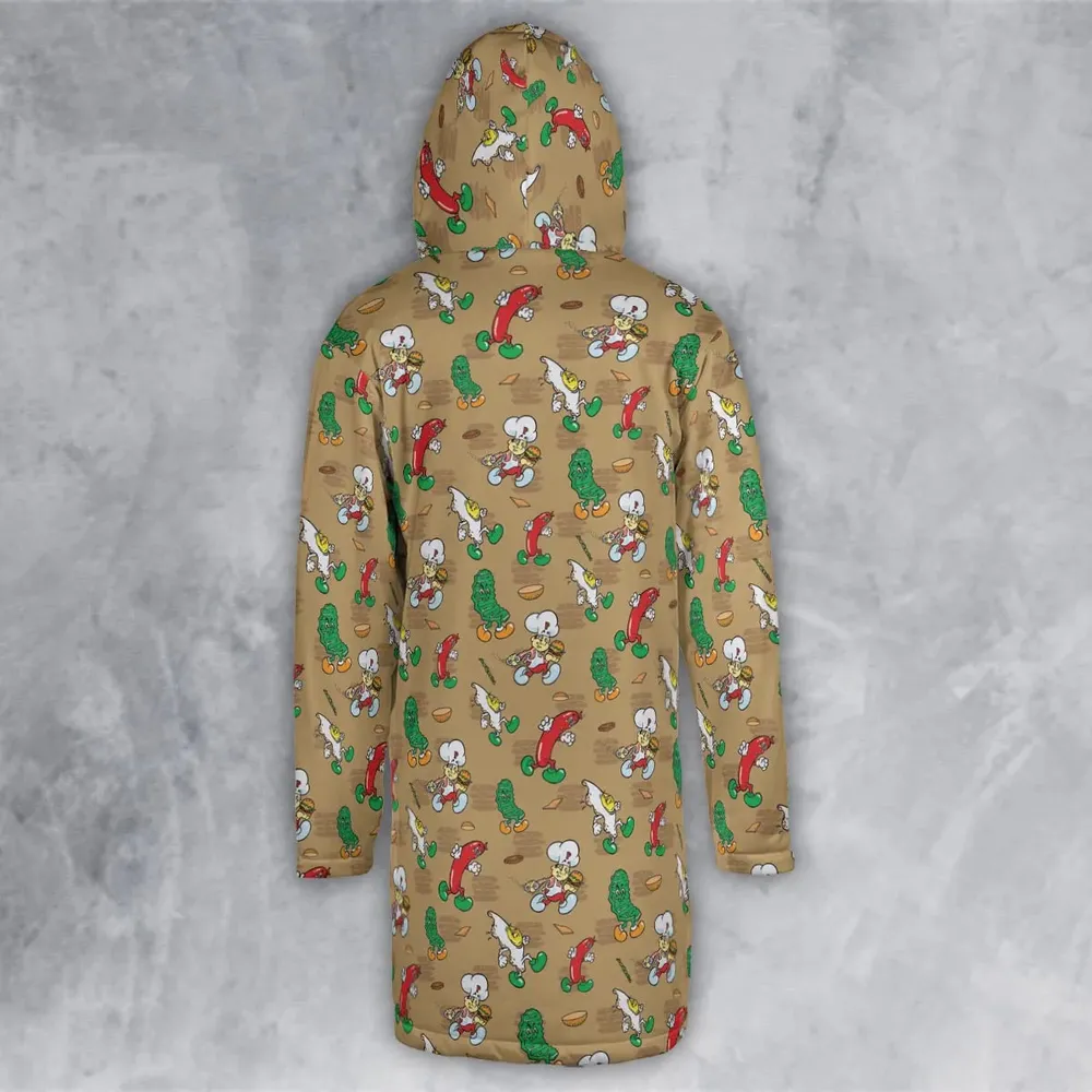 BurgerTime Arcade Hooded Cloak Coat - 3