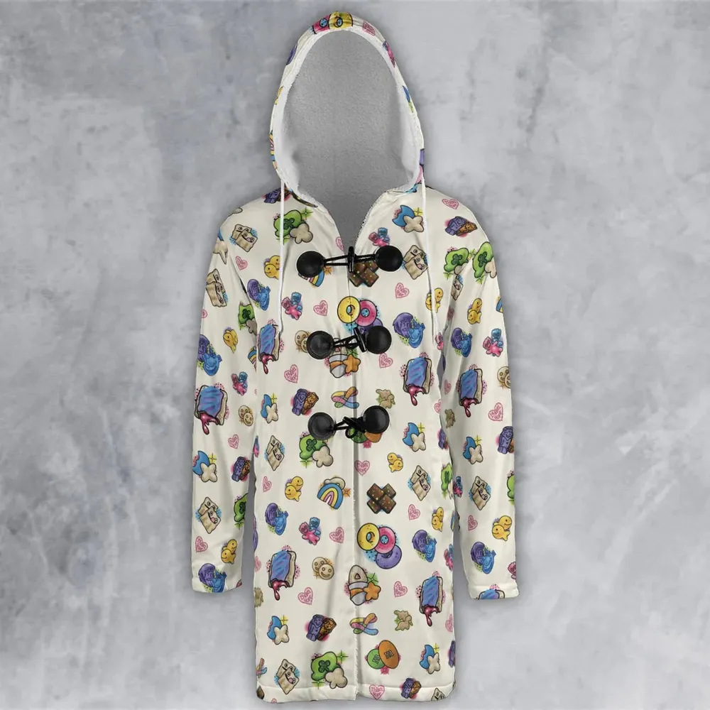 Nostalgic Candy From Your Childhood Hooded Cloak Coat - 2