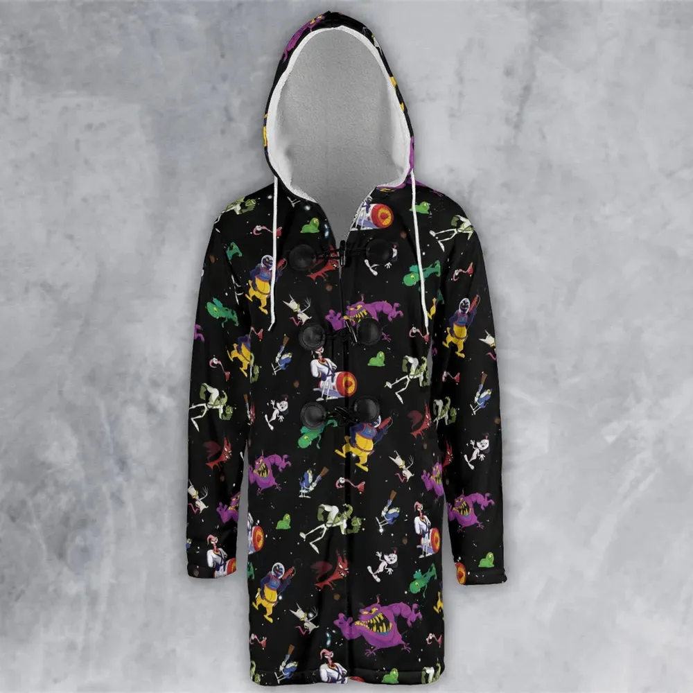 Earthworm Jim And Od Characters Hooded Cloak Coat - 2