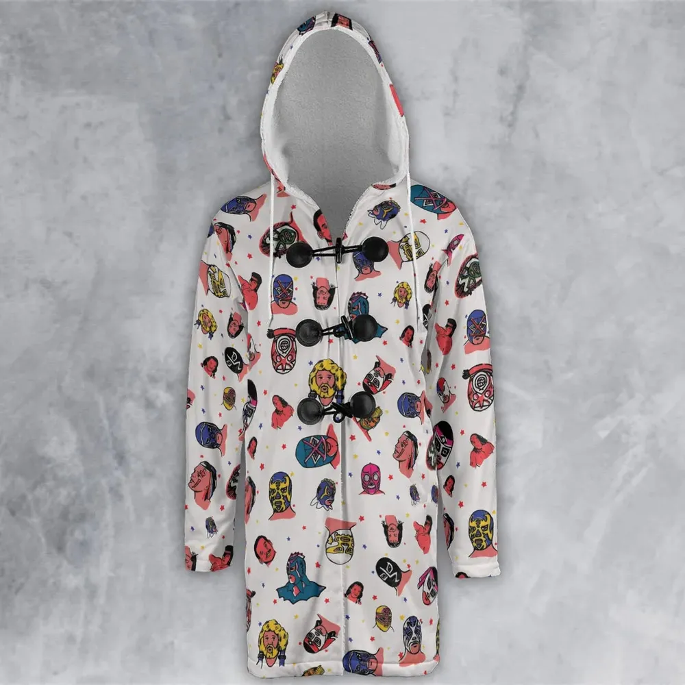 Lucha Libre Wrestling Hooded Cloak Coat - 2