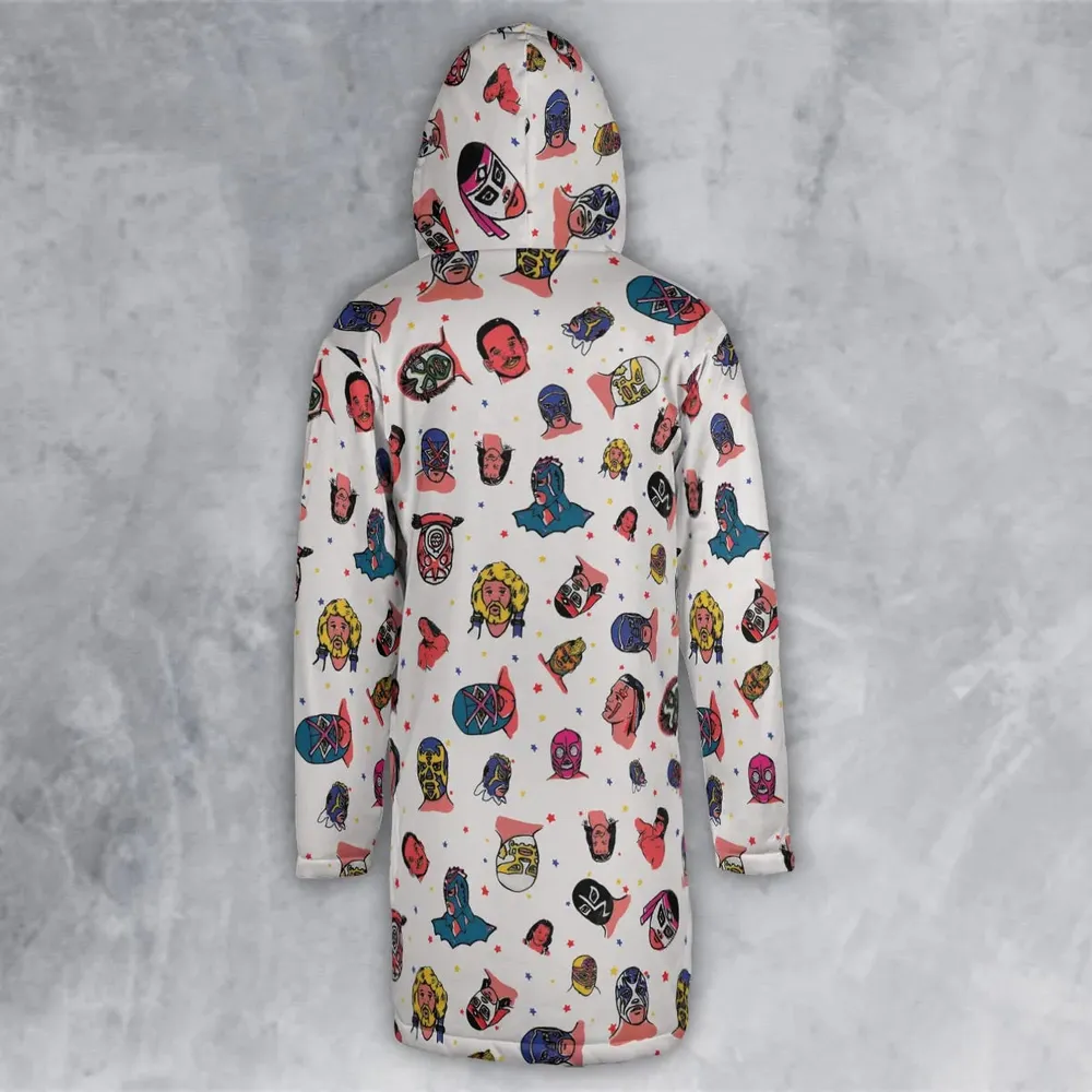Lucha Libre Wrestling Hooded Cloak Coat - 3