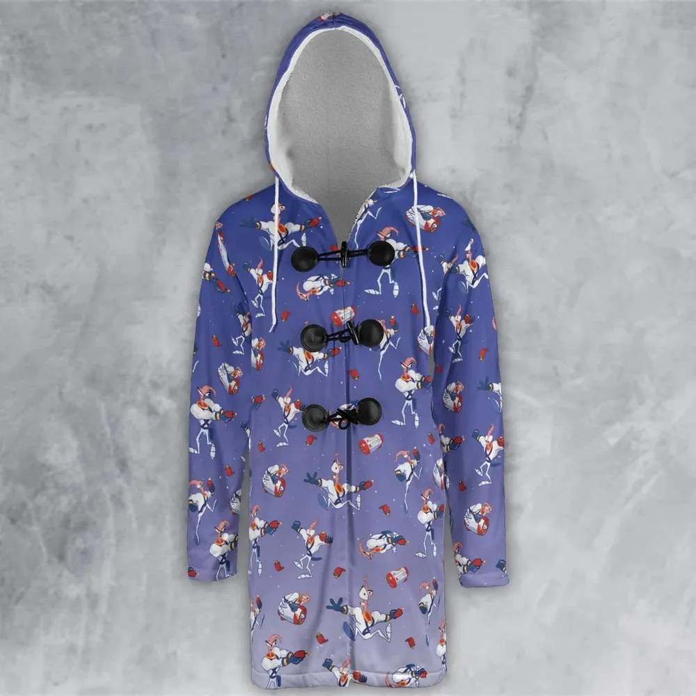 Ungroovy Earthworm Jim Hooded Cloak Coat - 2