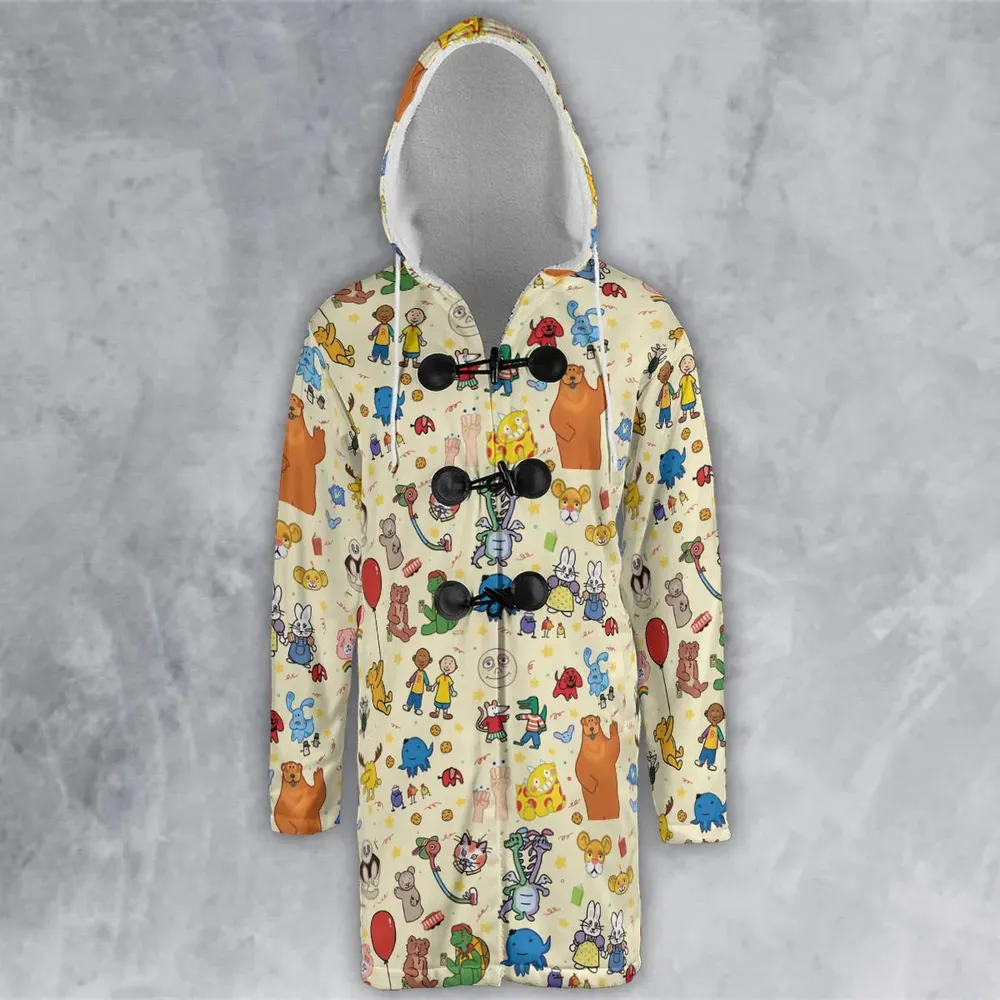 Nostalgia Train Hooded Cloak Coat - 2