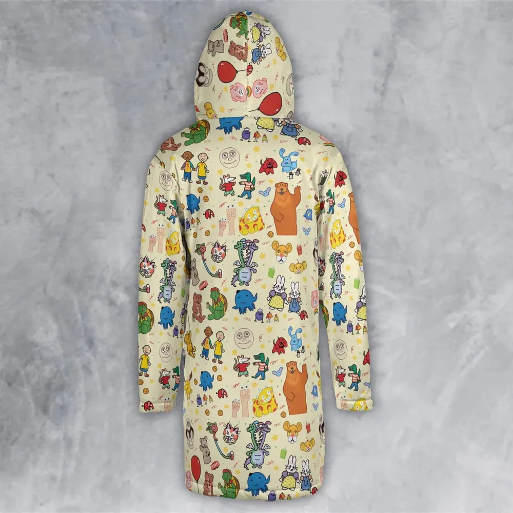 Nostalgia Train Hooded Cloak Coat - 3