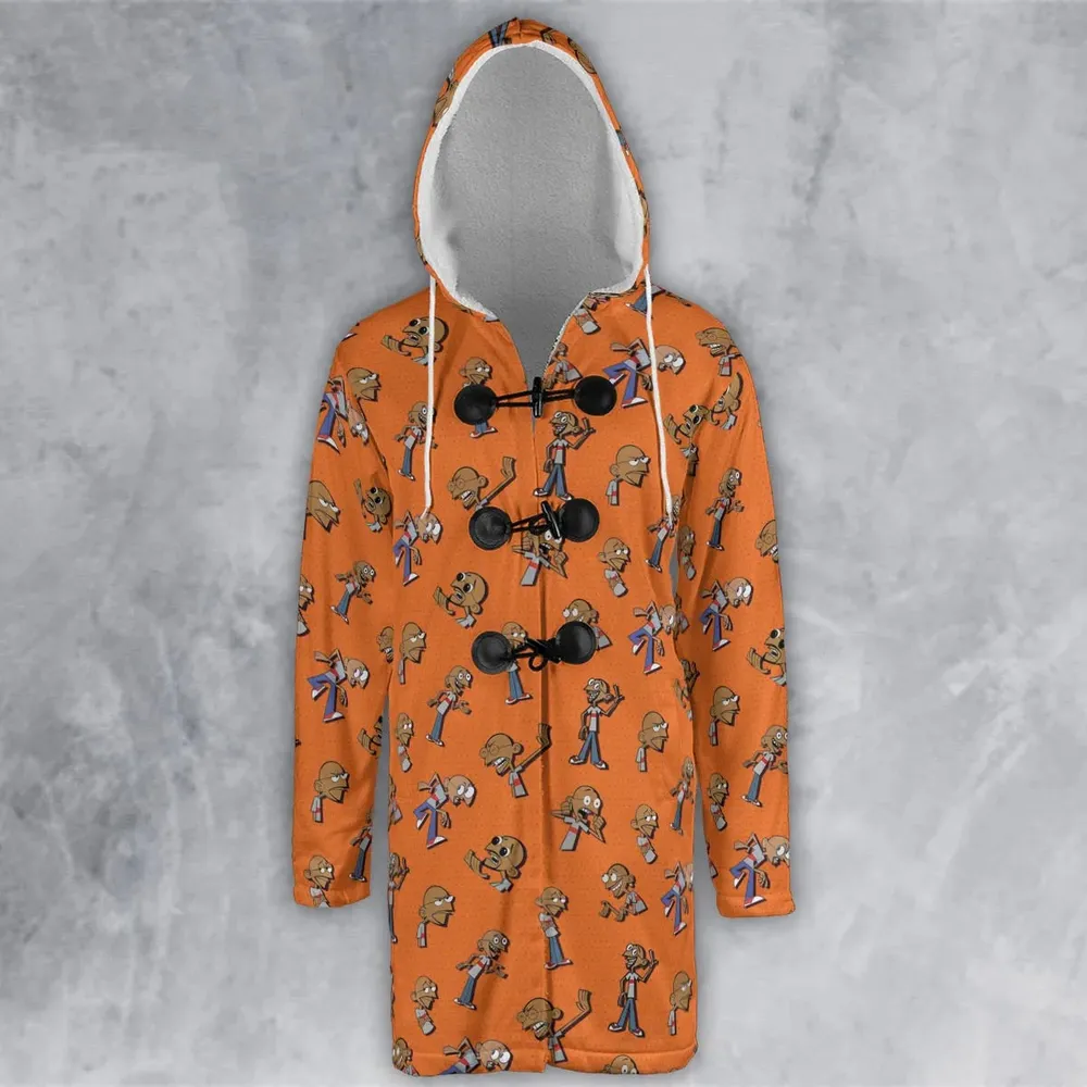 Gandhi On Repeat Clone High Hooded Cloak Coat - 2