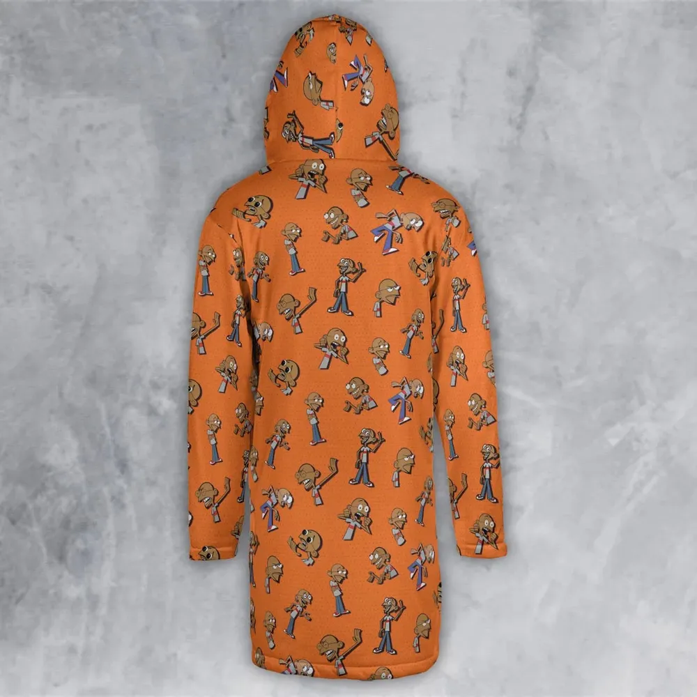 Gandhi On Repeat Clone High Hooded Cloak Coat - 3