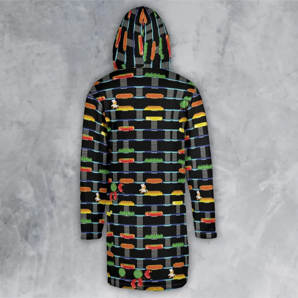 BurgerTime Arcade Game Hooded Cloak Coat - 3