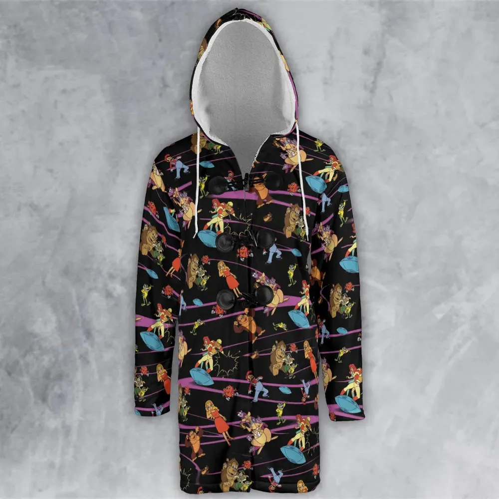 Saturday Supercade Characters Hooded Cloak Coat - 2