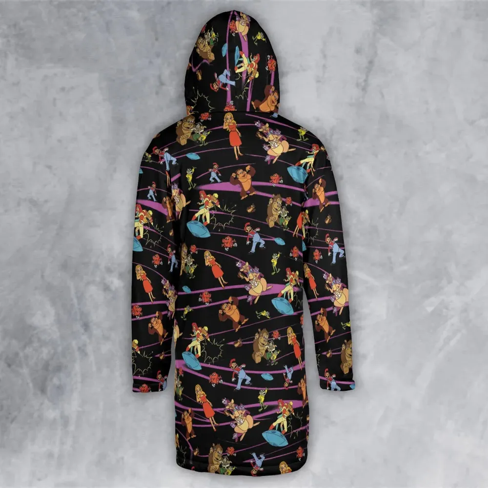 Saturday Supercade Characters Hooded Cloak Coat - 3