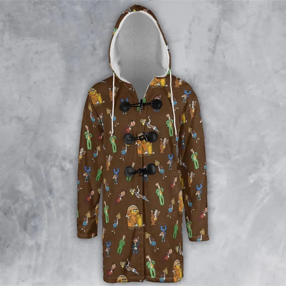 Grins and Smiles And Giggles And Laugh Hooded Cloak Coat - 2