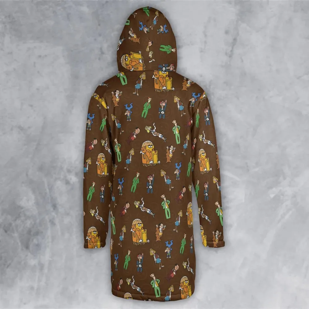Grins and Smiles And Giggles And Laugh Hooded Cloak Coat - 3