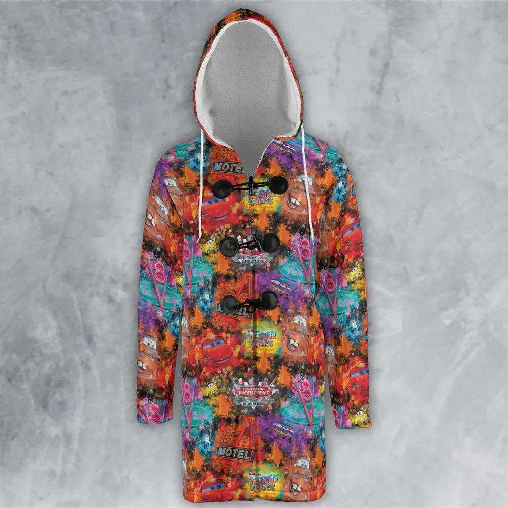 Neon Radiator Spring Cars Hooded Cloak Coat - 2