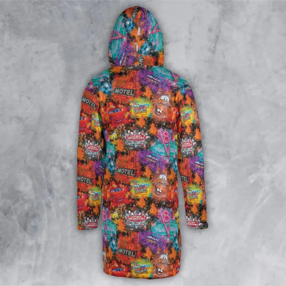 Neon Radiator Spring Cars Hooded Cloak Coat - 3