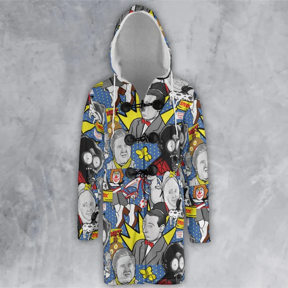 Don't Leave The House Today Pee Wee's Big Adventure Hooded Cloak Coat - 2