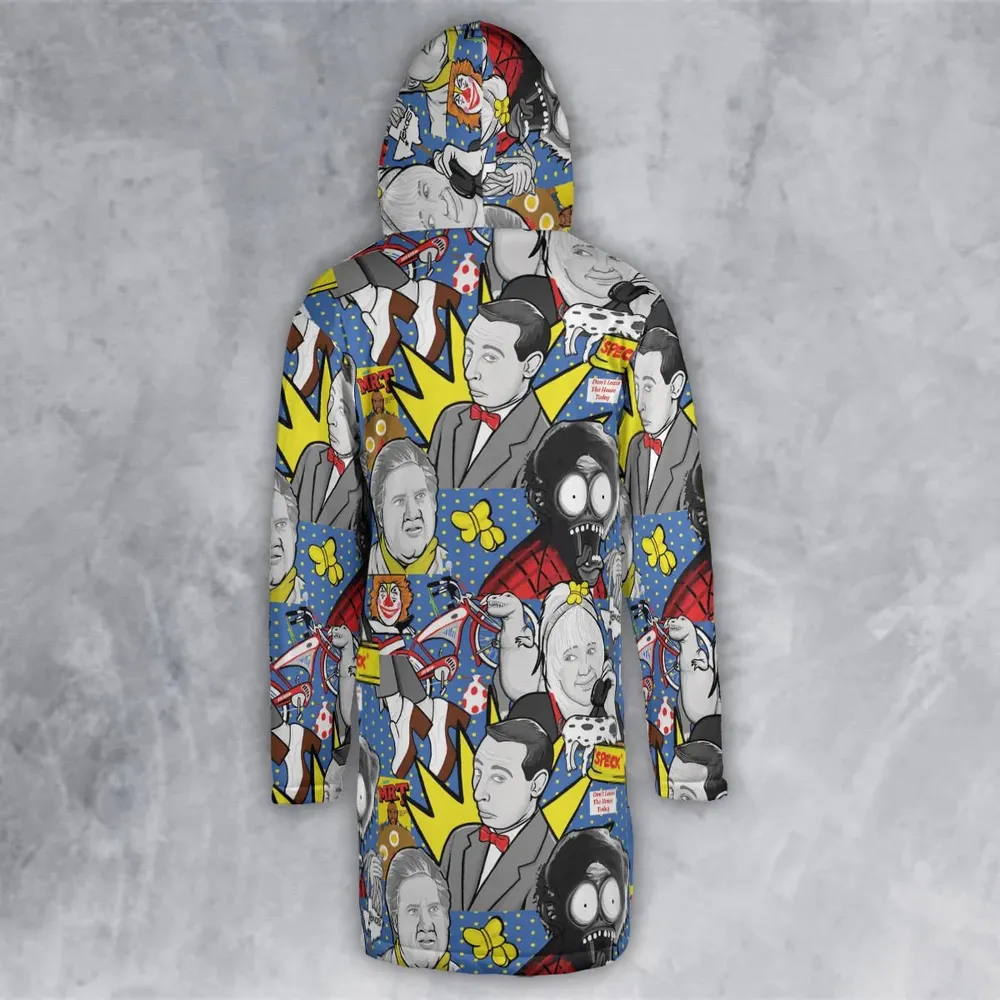 Don't Leave The House Today Pee Wee's Big Adventure Hooded Cloak Coat - 3