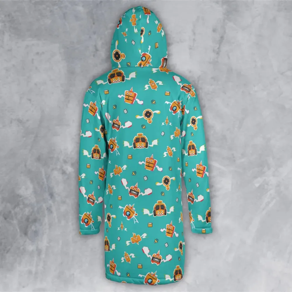 Pixel Rotom Electric Pokemon Hooded Cloak Coat - 3