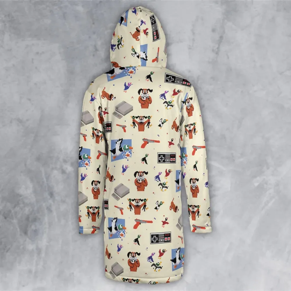 Retro Video Game Duck Hunt Hooded Cloak Coat - 3