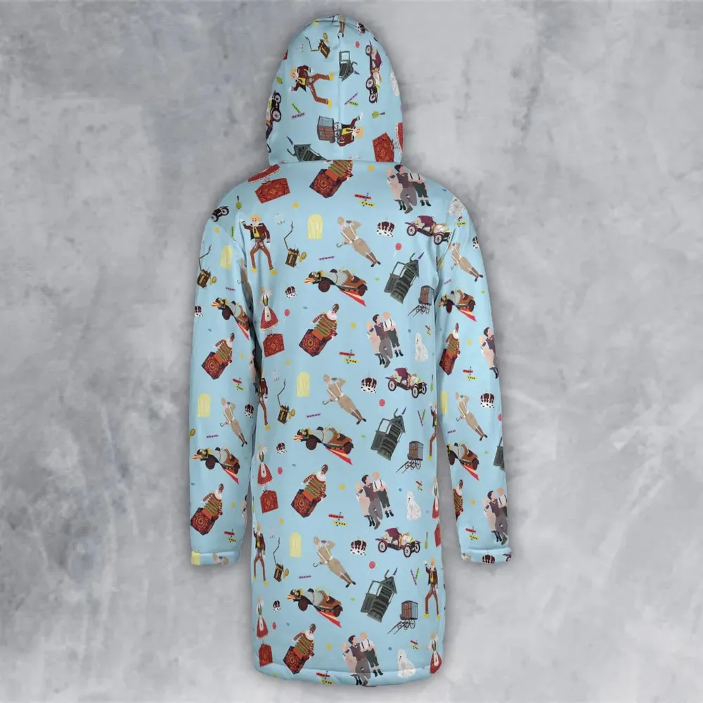 Chitty Chitty Bang Bang Patterns Hooded Cloak Coat - 3