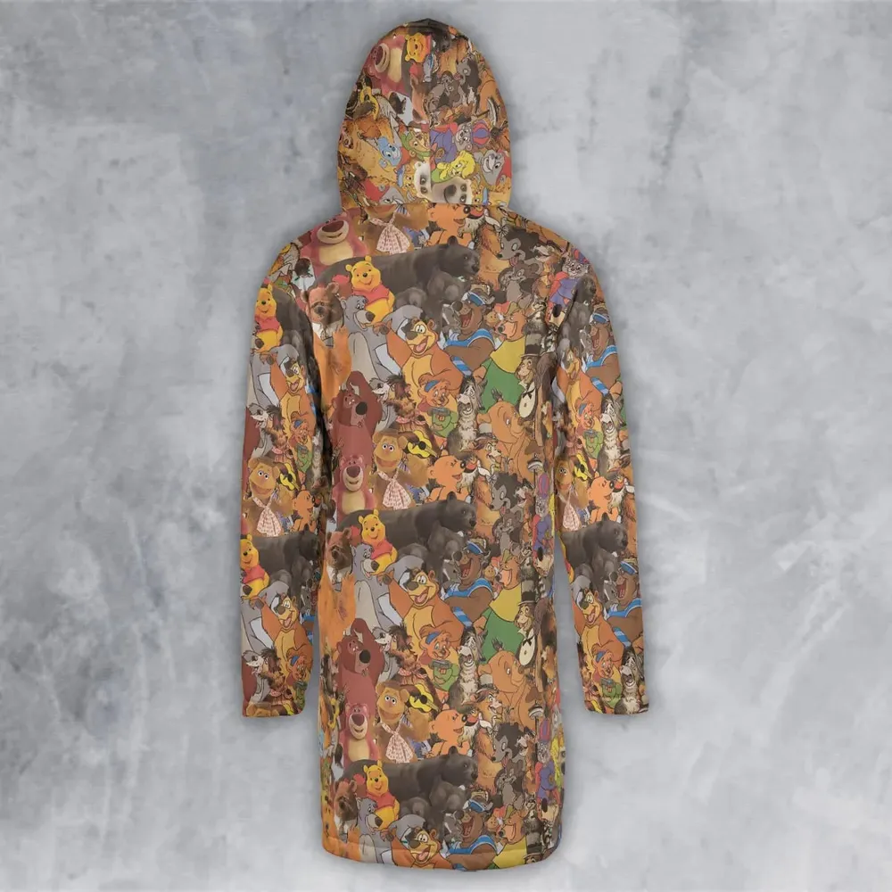 Bear Squad Hooded Cloak Coat - 3