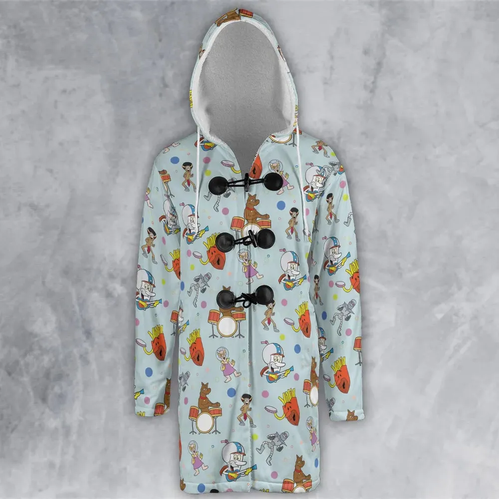 Aqua Unit Patrol Squad Team Hooded Cloak Coat - 2