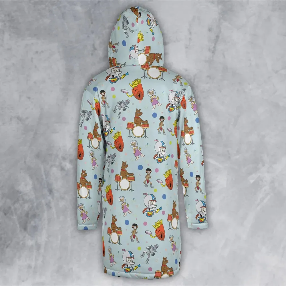 Aqua Unit Patrol Squad Team Hooded Cloak Coat - 3