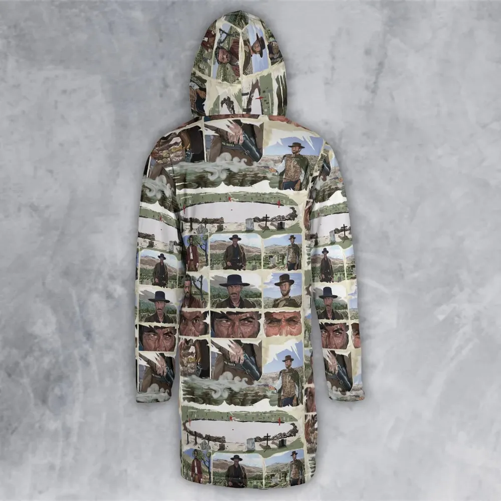The Man With No Name The Good The Bad and The Ugly Hooded Cloak Coat - 3