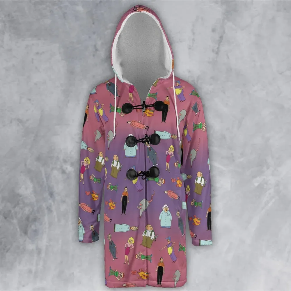 The Completely Mental Misadventures of Ed Grimley Characters Hooded Cloak Coat - 2