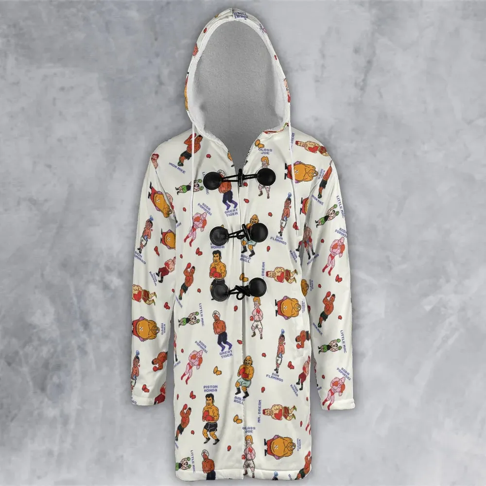 Retro Game Punch Out Hooded Cloak Coat - 2