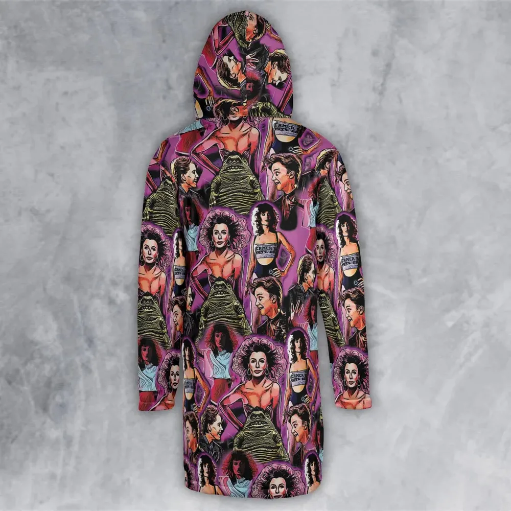 Stuck With The Weird Science Hooded Cloak Coat - 3
