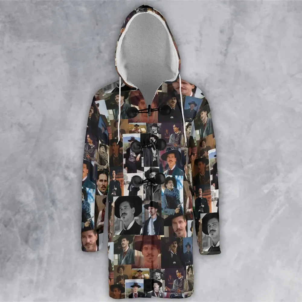 Doc Holliday Hooded Cloak Coat - 2