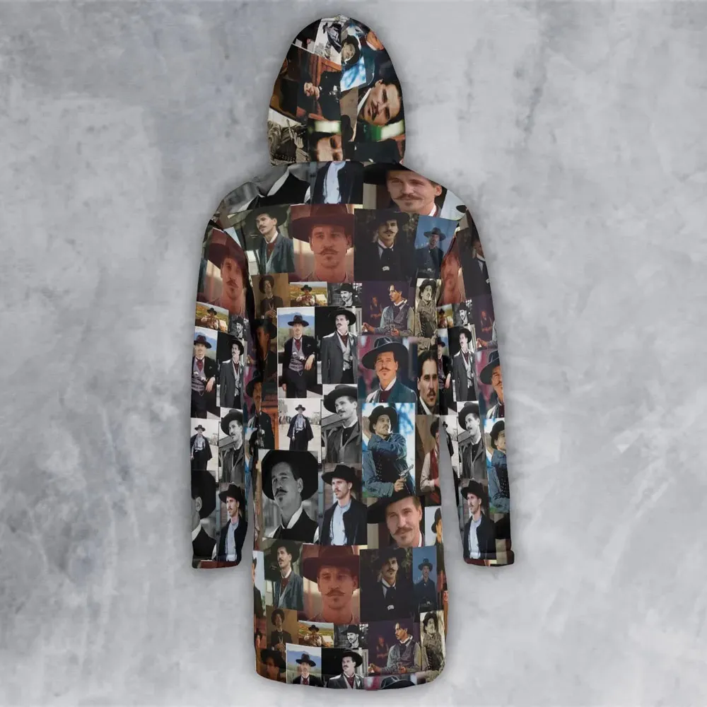Doc Holliday Hooded Cloak Coat - 3