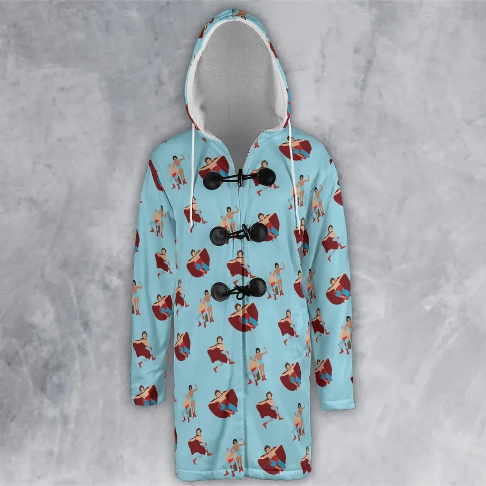 Wrestle Style Nacho Libre Hooded Cloak Coat - 2