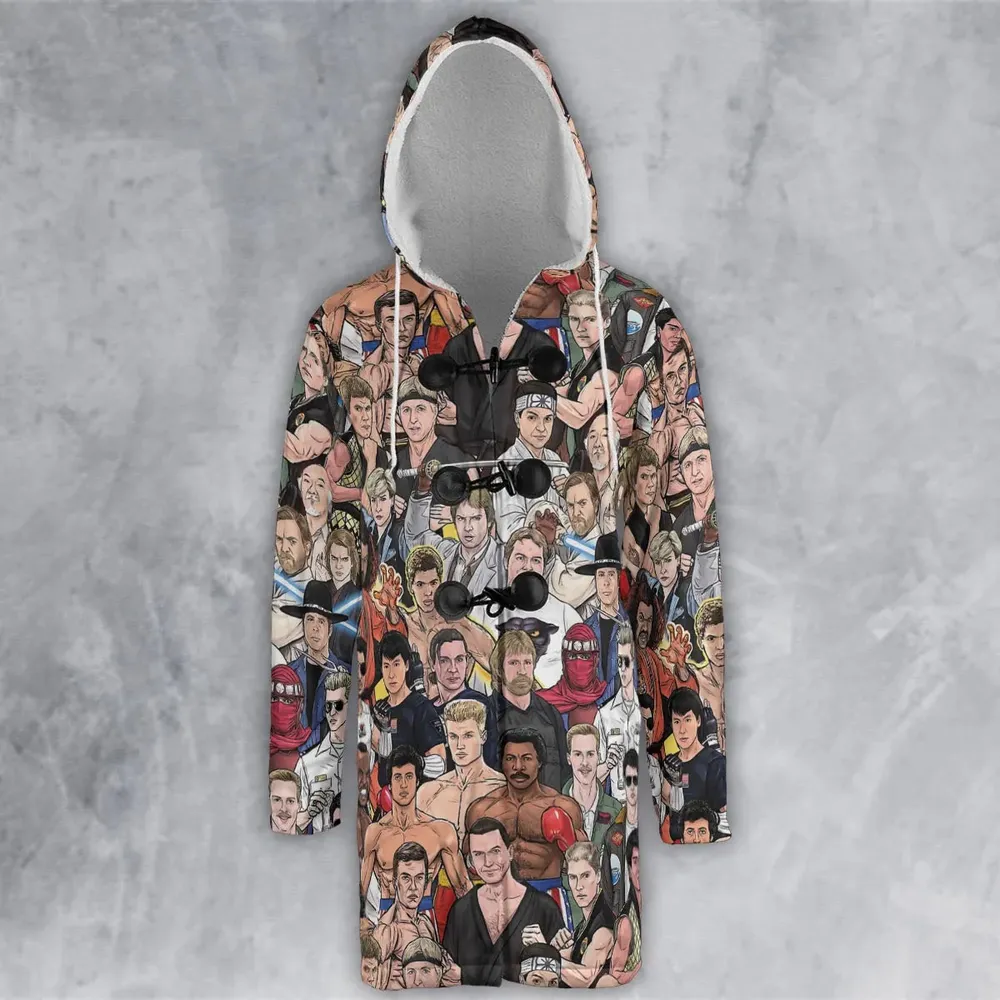 Martial Arts Stars Hooded Cloak Coat - 2