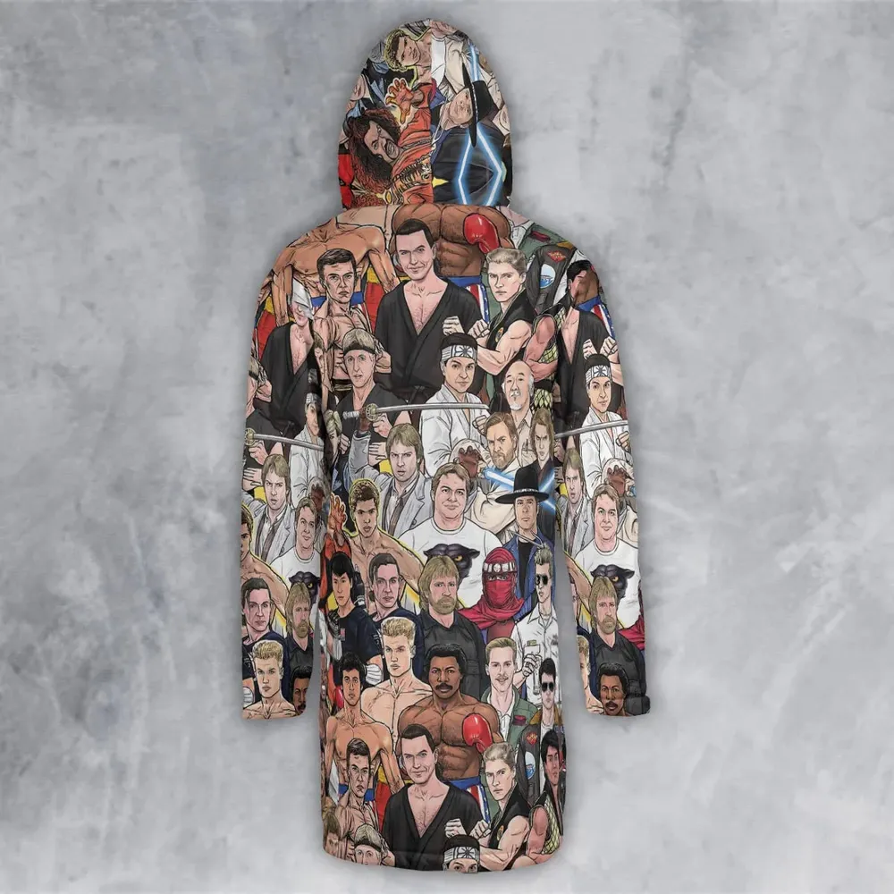 Martial Arts Stars Hooded Cloak Coat - 3