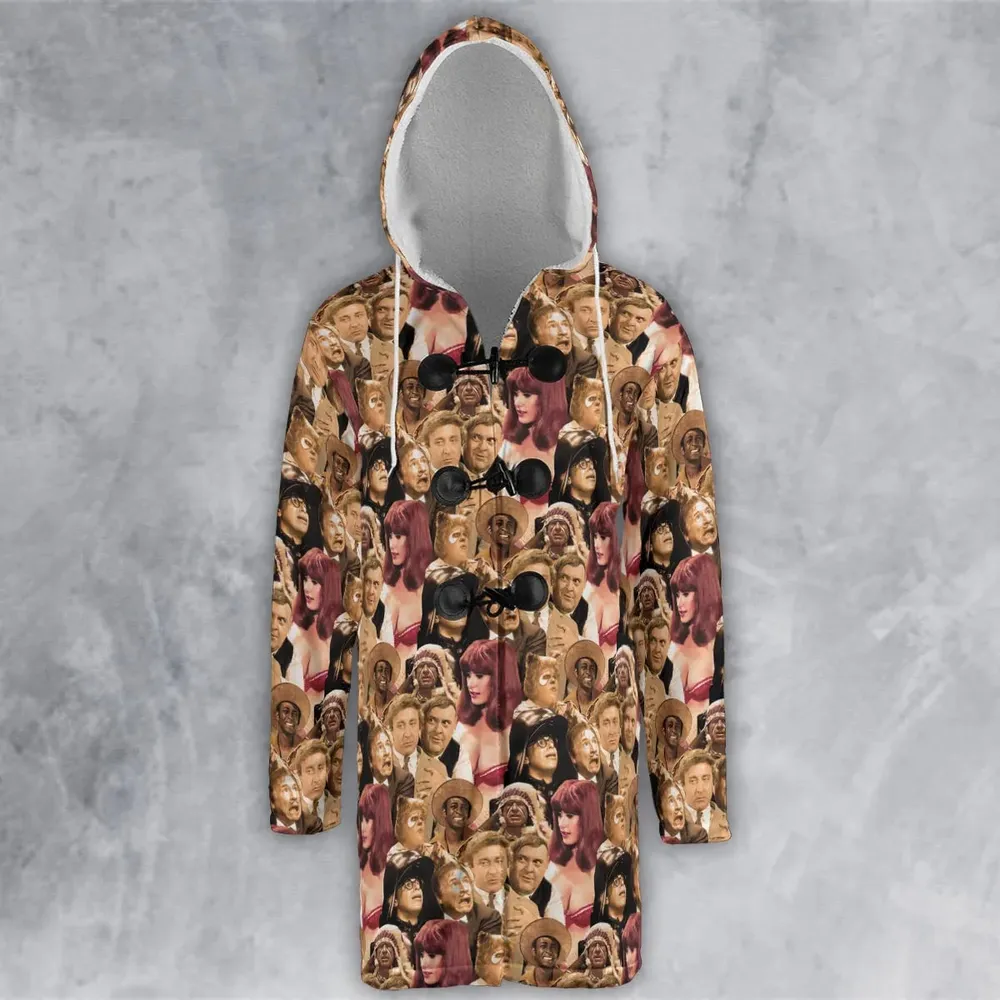 Mel Brook's movies collage Hooded Cloak Coat - 2