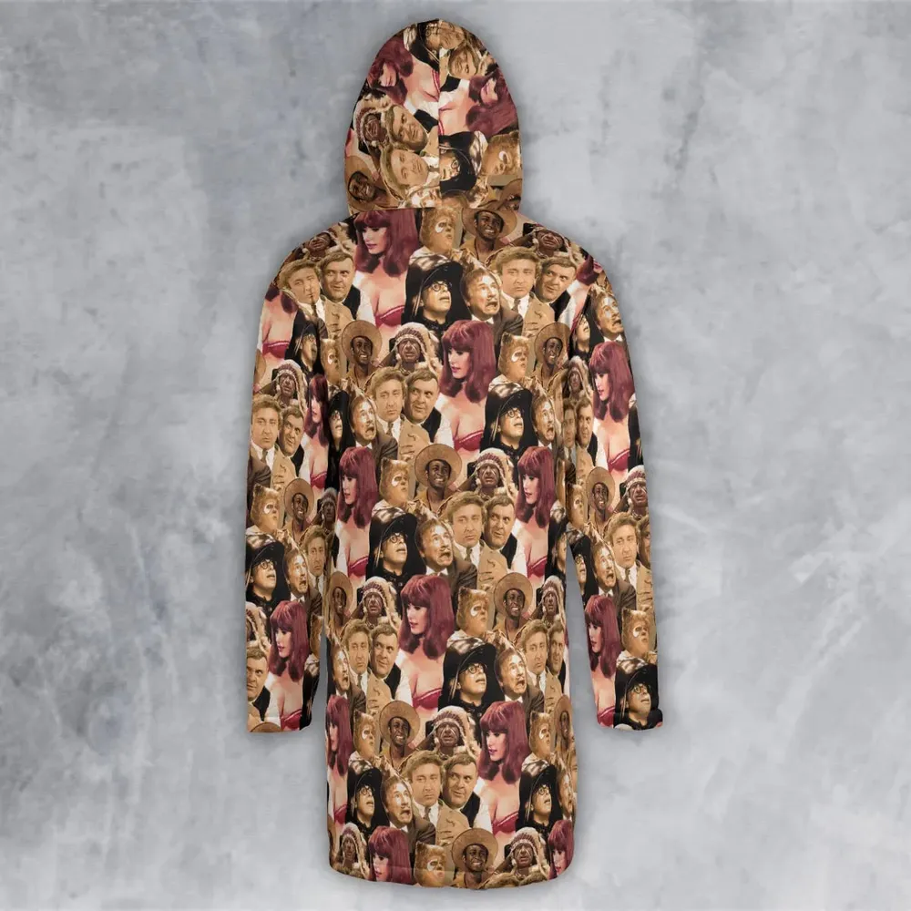 Mel Brook's movies collage Hooded Cloak Coat - 3