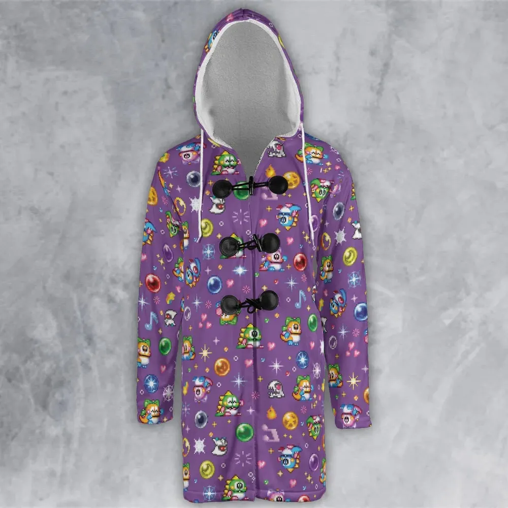 Bubble Bobble Classic Hooded Cloak Coat - 2