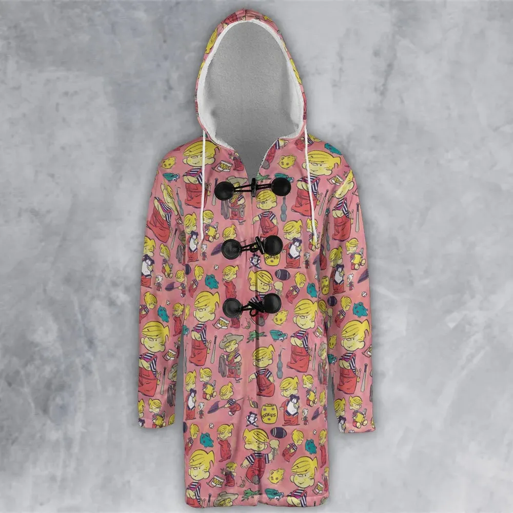 Just Pretend I'm Listening Dennis The Menace Hooded Cloak Coat - 2