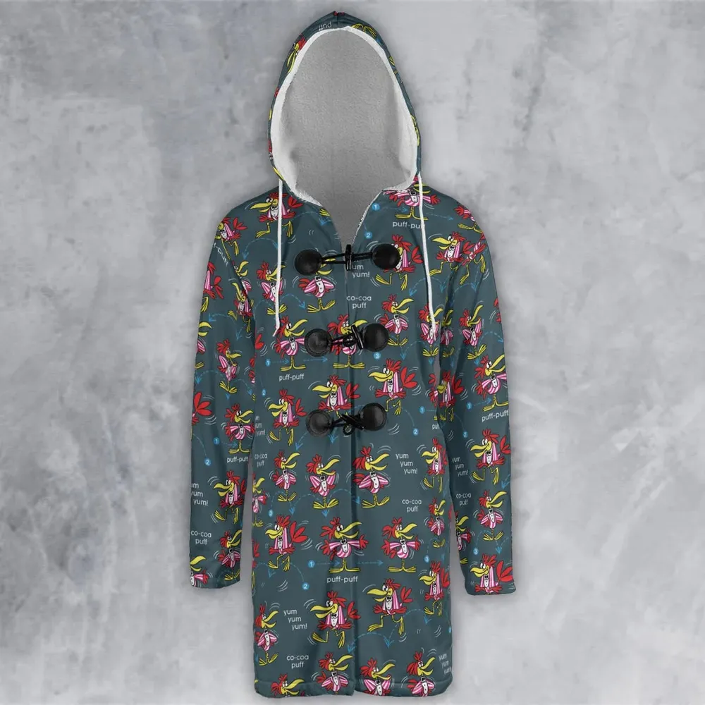 Do The Cuckoo Bird Stomp Hooded Cloak Coat - 2