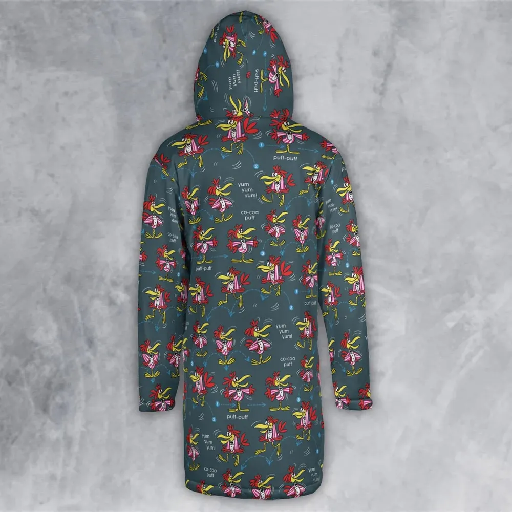 Do The Cuckoo Bird Stomp Hooded Cloak Coat - 3