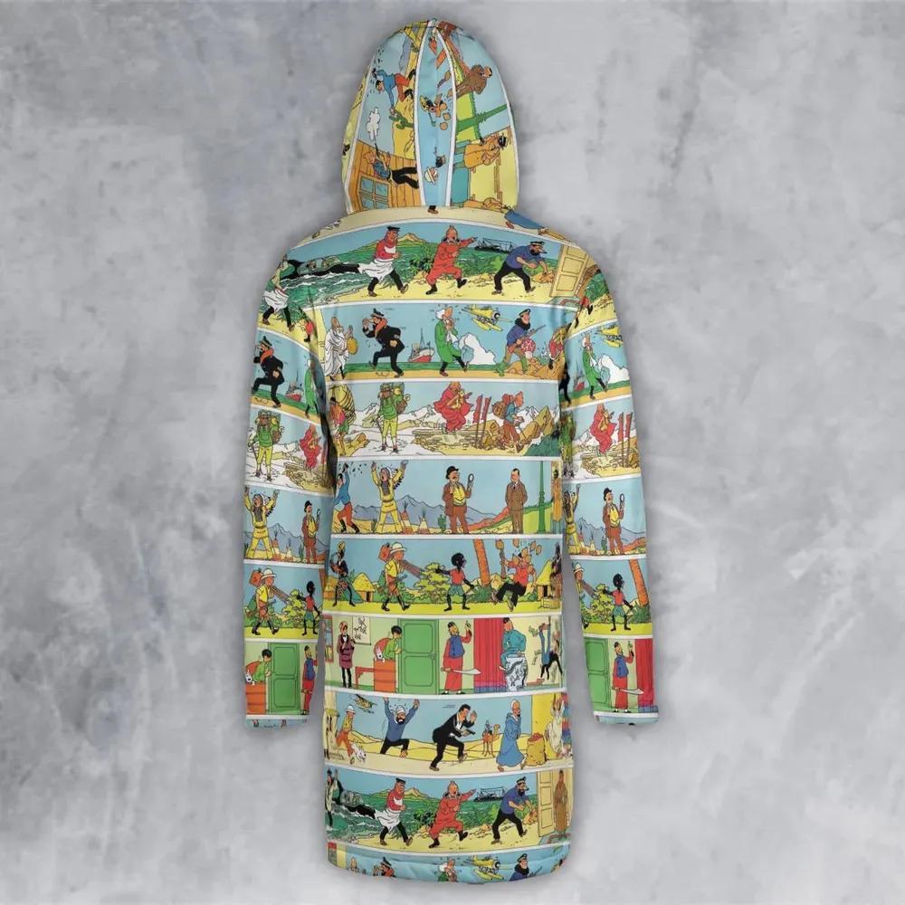 The Story Of Tintin Hooded Cloak Coat - 3