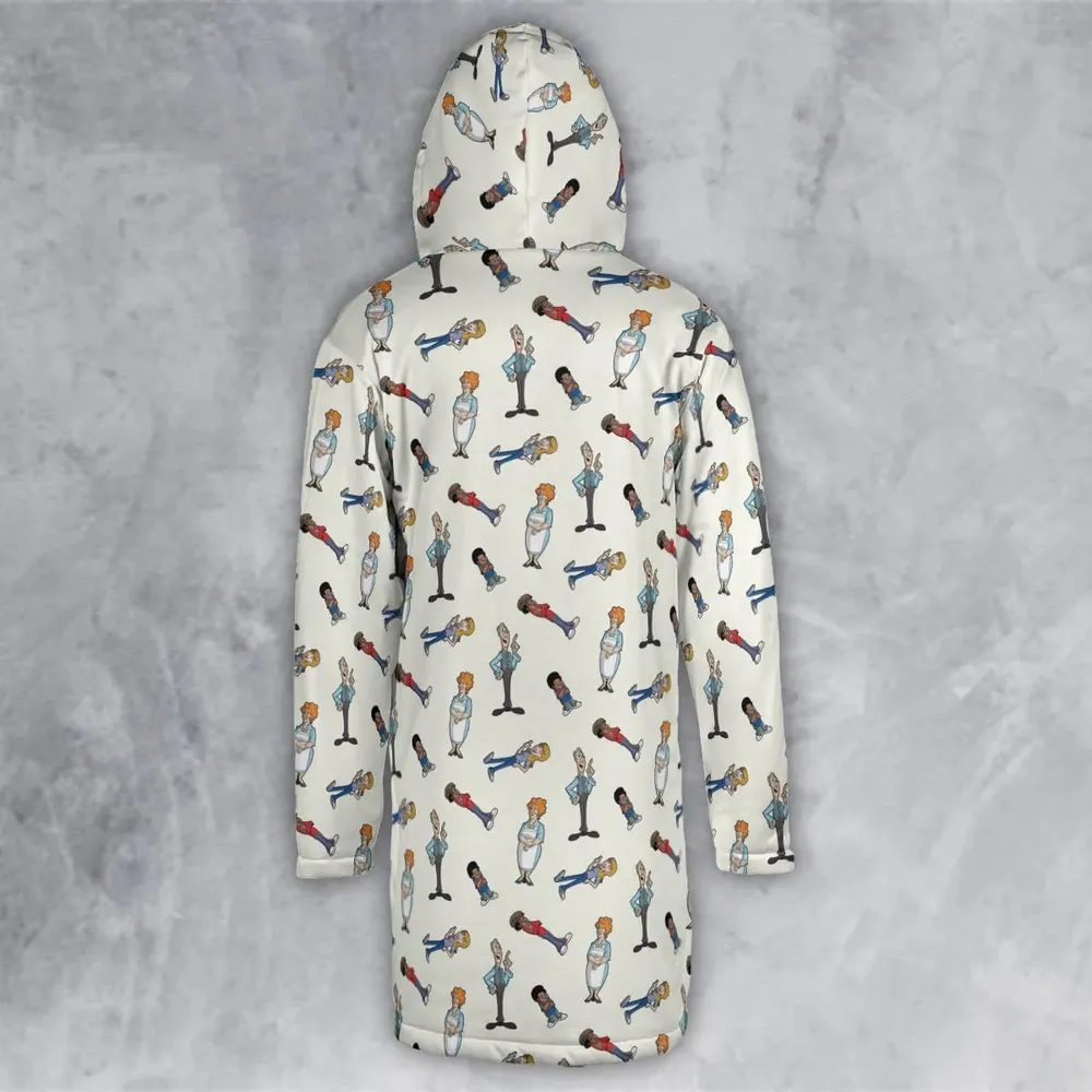 Different Strokes Drip Hooded Cloak Coat - 3