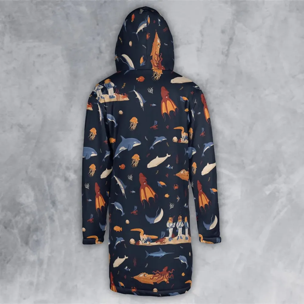 Around The Word Under The Sea Hooded Cloak Coat - 3