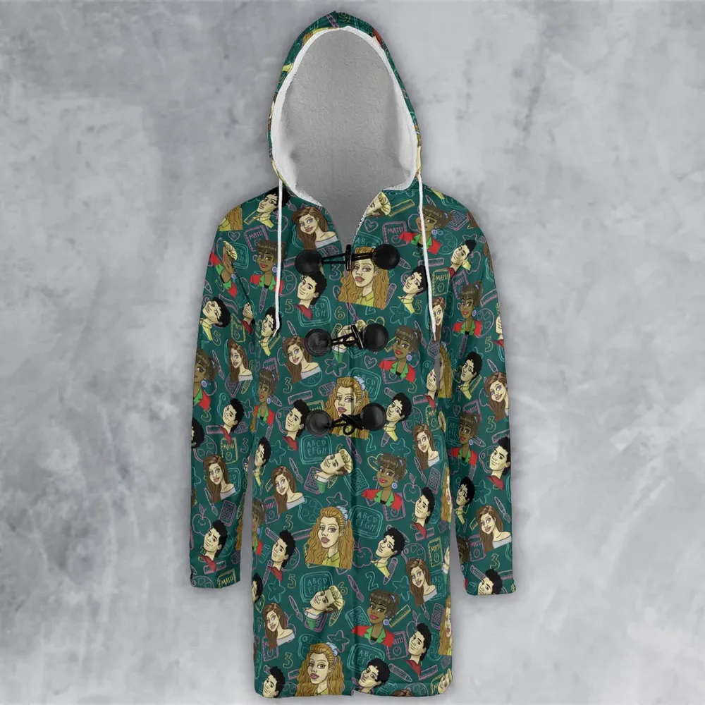 Class of 93' Saved By The Bell Hooded Cloak Coat - 2