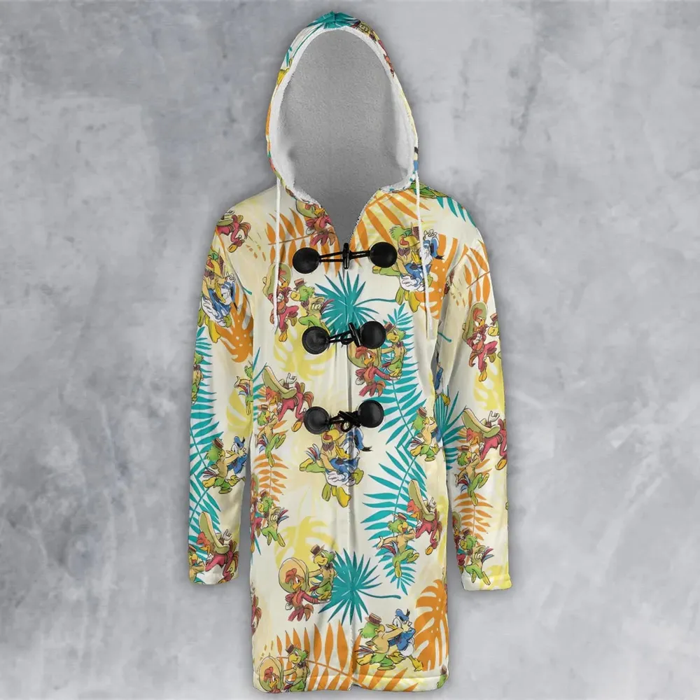 Tropical The Three Caballeros Hooded Cloak Coat - 2