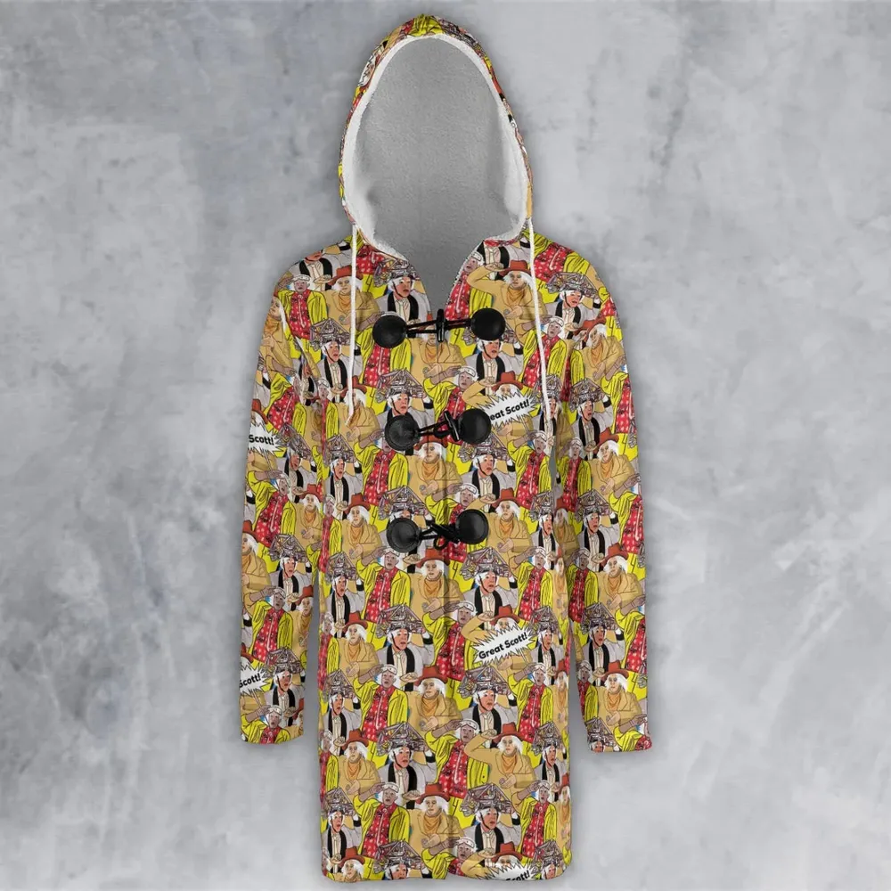 Great Scott Back to the Future Hooded Cloak Coat - 2