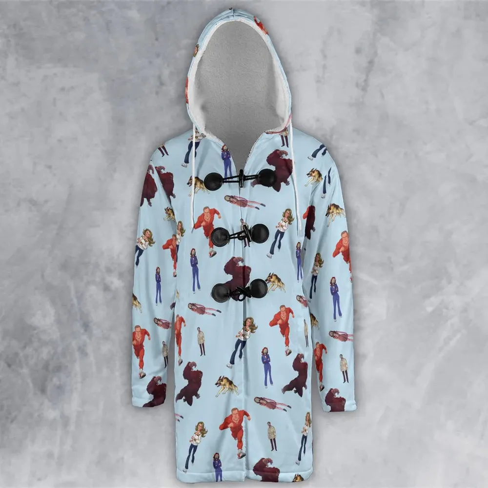The Six Million Dollar Man and the Bionic Woman Hooded Cloak Coat - 2