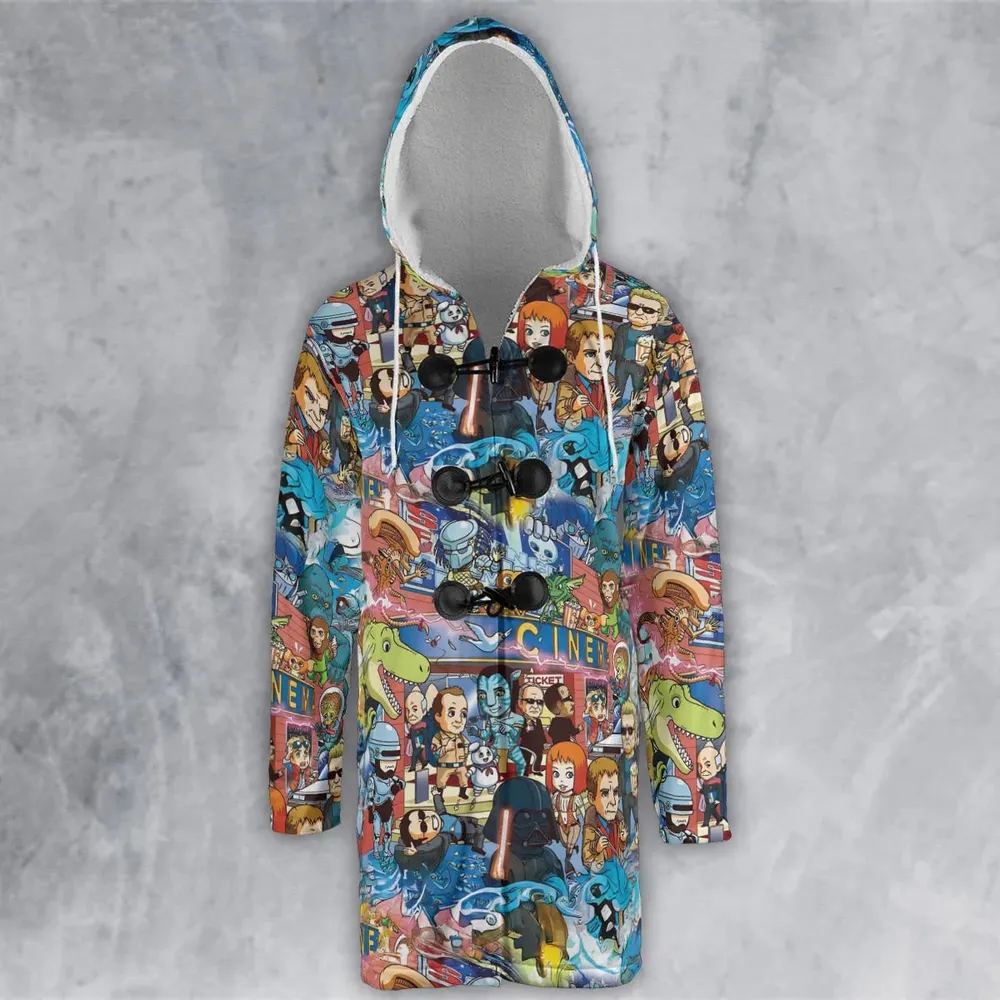 A Space Odyssey Hooded Cloak Coat - 2