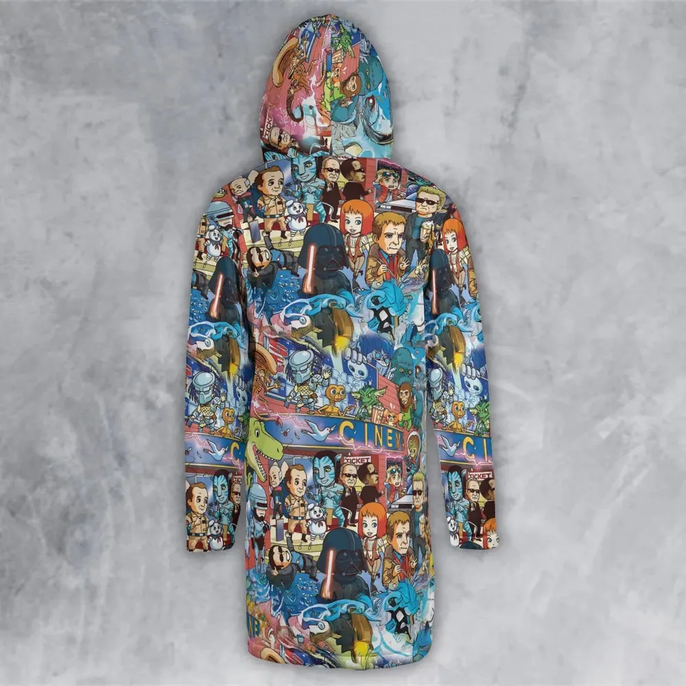 A Space Odyssey Hooded Cloak Coat - 3
