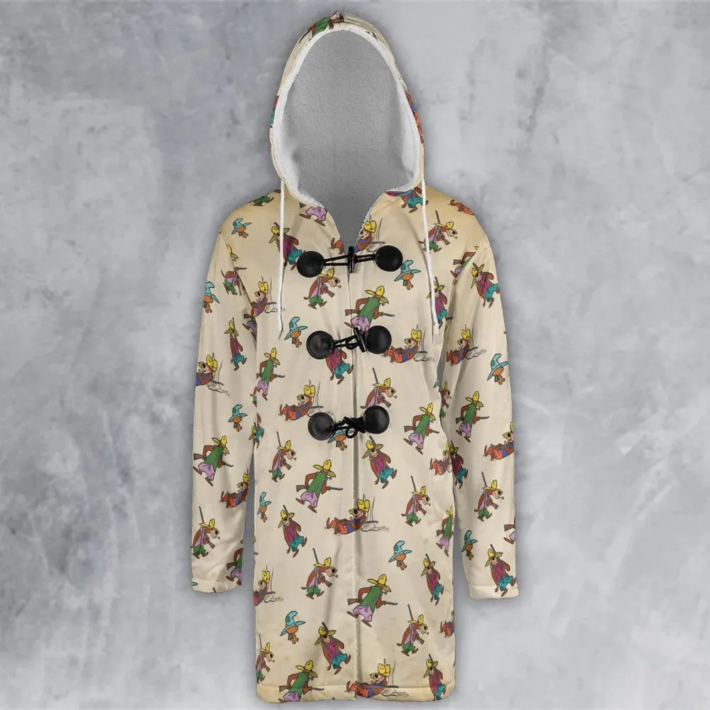 Hillbilly Cool Paw Rugg Hooded Cloak Coat - 2